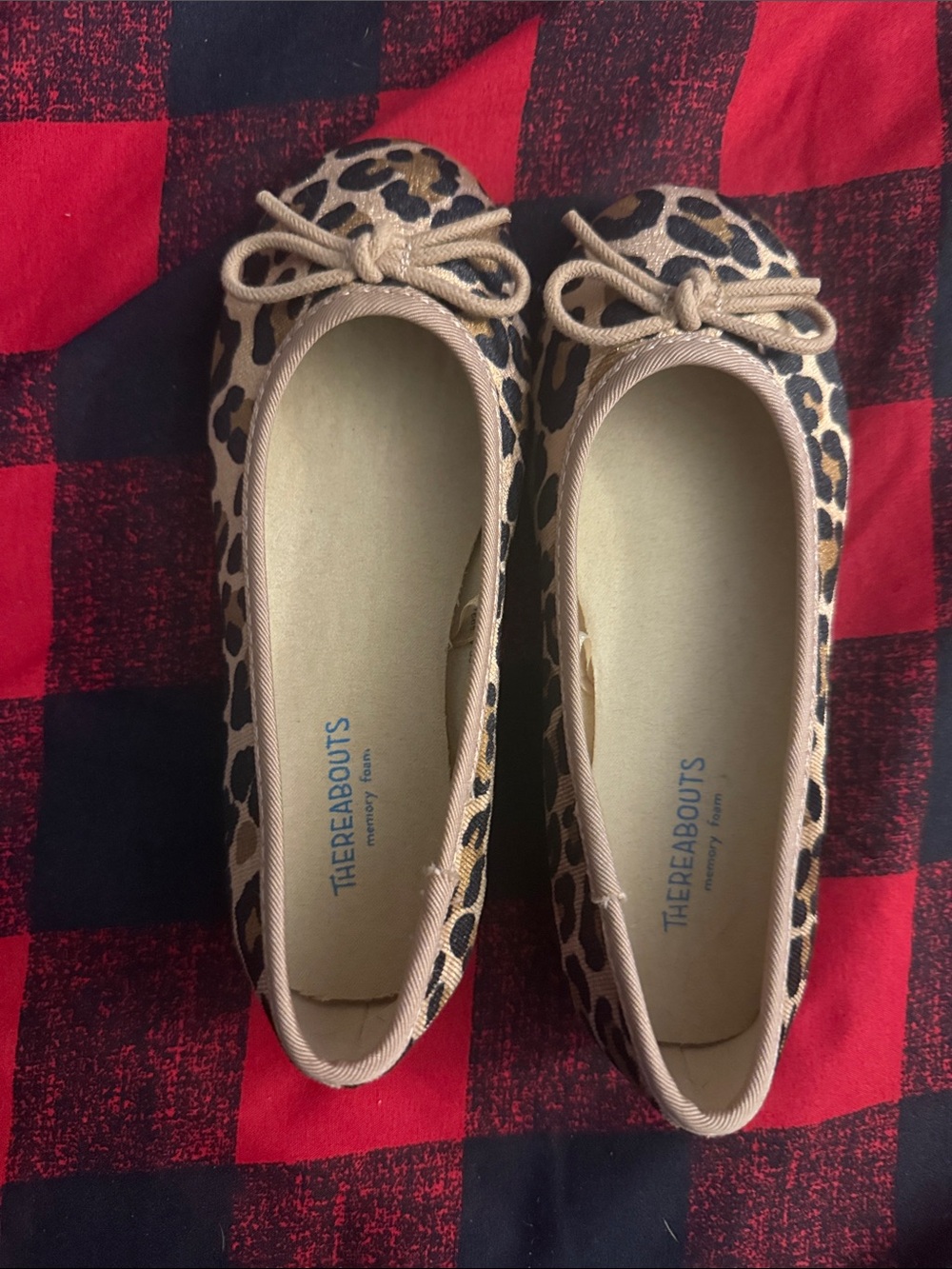 TheresaBouts Kids Leopard Ballet Flats in Tan and Black